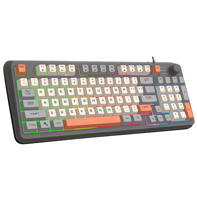 Herná klávesnica K82 RGB Light Mechanická klávesnica 94 klávesov Svetelná klávesnica s možnosťou výmeny kláves pre notebooky a stolné počítače