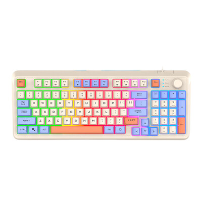 Herná klávesnica K82 RGB Light Mechanická klávesnica 94 klávesov Svetelná klávesnica s možnosťou výmeny kláves pre notebooky a stolné počítače