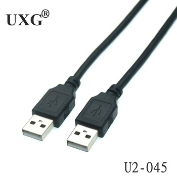 USB 2.0 мъжки към USB мъжки 90 градуса наляво надясно нагоре надолу ъглов удължителен адаптер Кабел за зареждане и данни Кабел 25 см 50 см 1 м 1,5 м