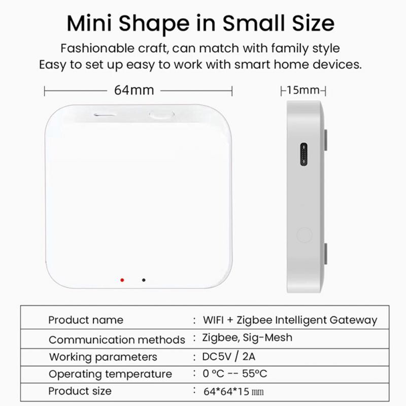 Tuya ZigBee Smart Gateway Multi-model Bluetooth Hub Bridge Smart Home funcționează cu senzorul Smart Life ZigBee prin Alexa Google Home