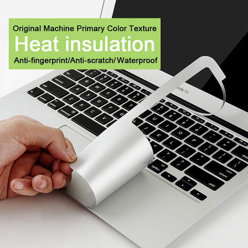 Pretskrāpējumiem plaukstas atbalsta aizsargplēve Macbook Air 13 15 M1 M2 2023 Pro 14 16 ūdensnecaurlaidīga apvalka plēve klēpjdatora uzlīmes vāciņš