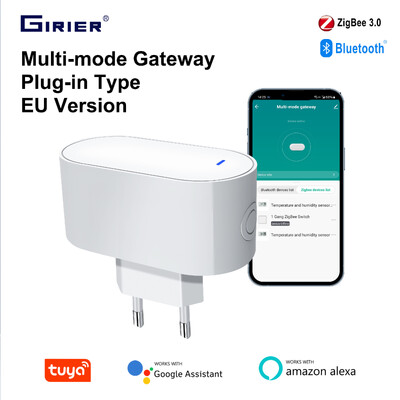 GIRIER Tuya ZigBee Gateway Hub Beépülő modul típusa Több módú ZigBee Gateway Bridge Bluetooth Mesh Hub támogatja az intelligens otthon automatizálást