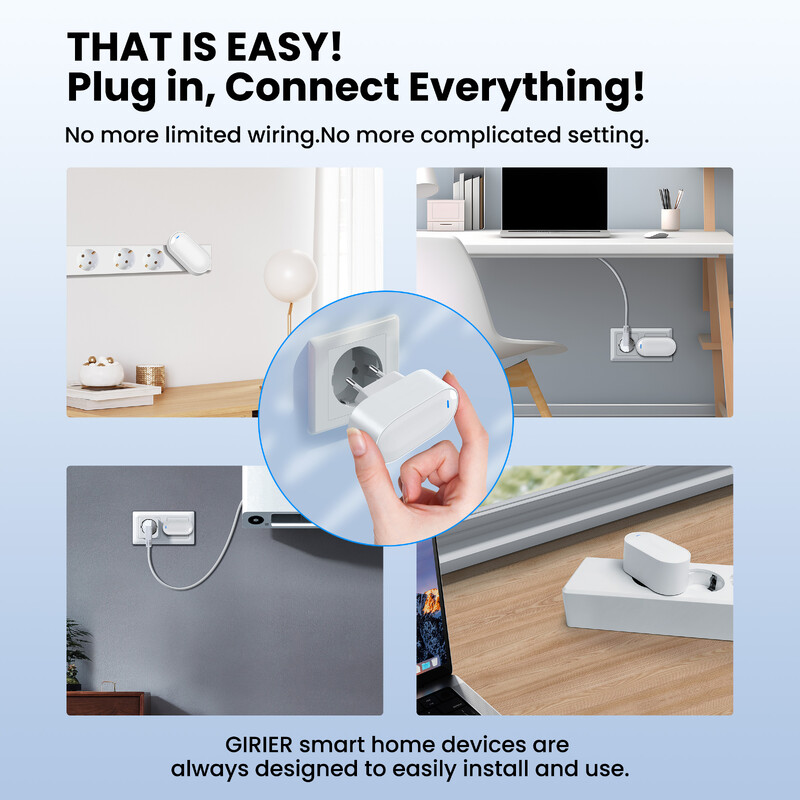 GIRIER Tuya ZigBee Gateway Hub Spraudņa tips Vairāku režīmu ZigBee Gateway Bridge Bluetooth Mesh Hub atbalsta viedās mājas automatizāciju
