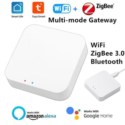 Zigbee 3.0 Gateway HUB vezeték nélküli Tuya többmódú WiFi Bluetooth Smart Life Home Bridge távirányító Munka az Alexa Google Home segítségével