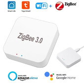 Tuya Zigbee 3.0 Gateway Hub Smart Home Bridge Wireless Smart Life APP nuotolinio valdymo automatikos įrenginys veikia su Alexa Google