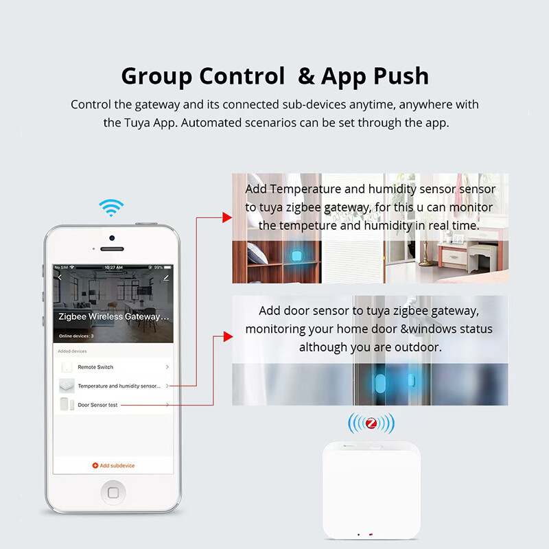 Tuya Zigbee 3.0 Gateway Hub Smart Home Bridge Wireless Smart Life APP nuotolinio valdymo automatikos įrenginys veikia su Alexa Google