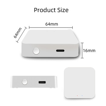 Zigbee hub, 3-σε-1 WiFi Zigbee 3.0/Bluetooth gateway, Tuya ασύρματη πύλη πολλαπλών λειτουργιών, έξυπνος κόμβος γεφύρωσης στο σπίτι, συμβατό με