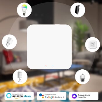 Zigbee hub, 3-σε-1 WiFi Zigbee 3.0/Bluetooth gateway, Tuya ασύρματη πύλη πολλαπλών λειτουργιών, έξυπνος κόμβος γεφύρωσης στο σπίτι, συμβατό με