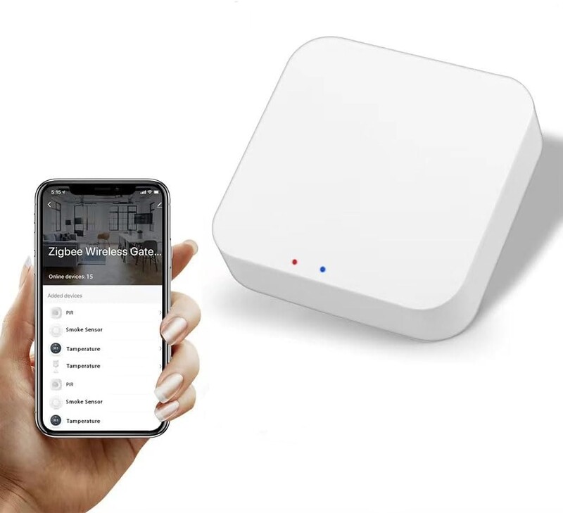Zigbee hub, 3 az 1-ben WiFi Zigbee 3.0/Bluetooth átjáró, Tuya vezeték nélküli multimódusú átjáró, intelligens otthoni áthidaló hub, kompatibilis