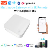 Tuya Smart Home WiFi+Zigbee+Bluetooth Multimode Gateway Hub cu telecomandă IR Control vocal Automatizare inteligentă a scenei Învățare DIY