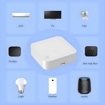 Tuya Smart Home WiFi+Zigbee+Bluetooth Multimode Gateway Hub με τηλεχειριστήριο IR Φωνητικός έλεγχος Έξυπνος αυτοματισμός σκηνής Εκμάθηση DIY