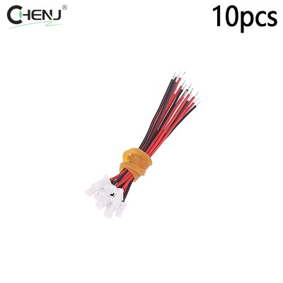 10 gab./komplektā Small Mini JST 1.0/1.25/1.5/2.0/2.54/3.96mm PH 2.0mm XH 2.54mm 2 kontaktu vīrišķā spraudņa ligzdas savienotāja kabeļa vads