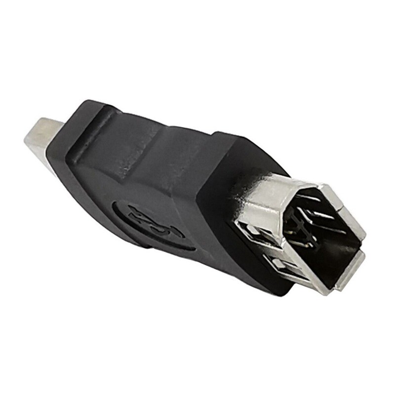 Paredzēts Firewire IEEE 1394 6 kontaktu ekrānam uz USB 2.0 A tipa vīrišķā adaptera adaptera USB vīrieša savienotāja kamerai mobilā tālruņa MP3 atskaņotājam