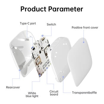 AVATTO Tuya Zigbee Gateway Hub，ZigBee3.0 Bluetooth Multi Mode Smart Wired Wired Gateway Bridge Work for Google Home Alexa