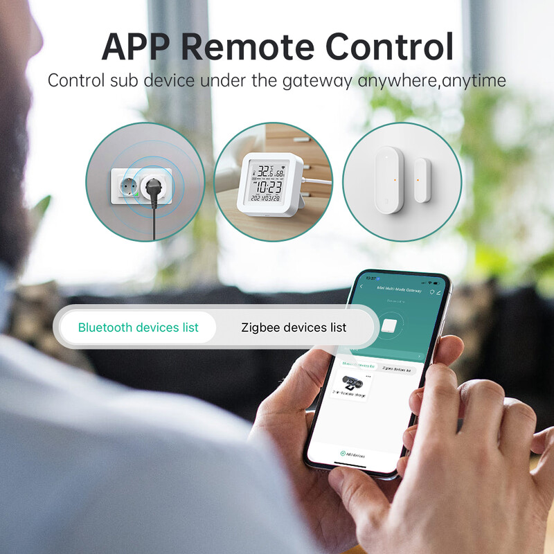 AVATTO Tuya Zigbee Gateway Hub, ZigBee3.0 Bluetooth Multi Mode Inteligentný bezdrôtový káblový Gateway Bridge funguje pre Google Home Alexa
