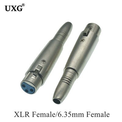 3pin XLR мъжки до 1/4" 6.35/6.5mm моно женски AUX жак Микрофон Аудио Стерео адаптер Кабел Конектор Щепсел Микрофон Конвертор