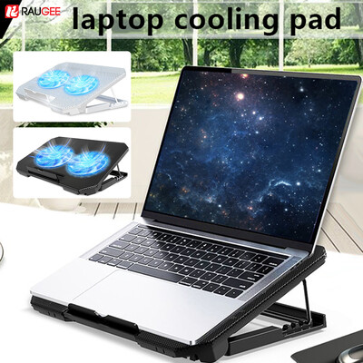 Răcitor pentru laptop de gaming pentru Macbook Air Pro Dell 12-16 inch Notebook Laptop Pad de răcire Wind 2 ventilatoare Radiator Suport pentru laptop Radiator