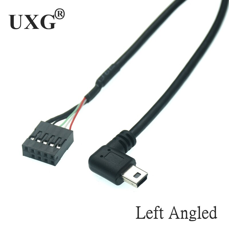 DuPont 2,54 mm 9 kontaktu pieslēgvieta Mini USB un Micro usb, USB interfeisa CPU dzesētāja kabelis CORSAIR Hydro Series H80i/H100i/H110i/H115i 0,5 M