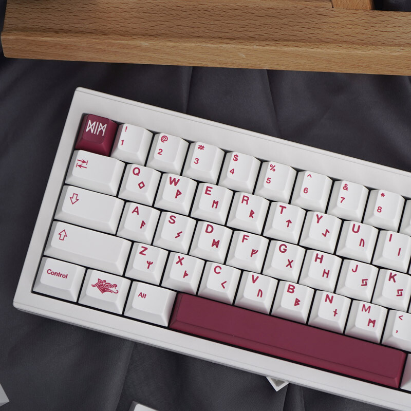 GMK White Blood Festival 142-klávesové PBT sublimačné kryty kláves s čerešňovým profilom pre mechanickú klávesnicu 61/64