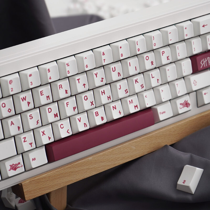 GMK White Blood Festival 142-klávesové PBT sublimačné kryty kláves s čerešňovým profilom pre mechanickú klávesnicu 61/64