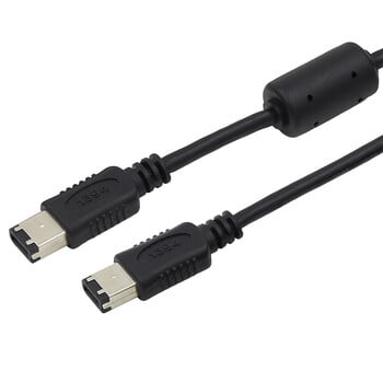 FireWire 400 6pin линия IEEE-1394B 6pin to 6pin свързващ кабел 1 m