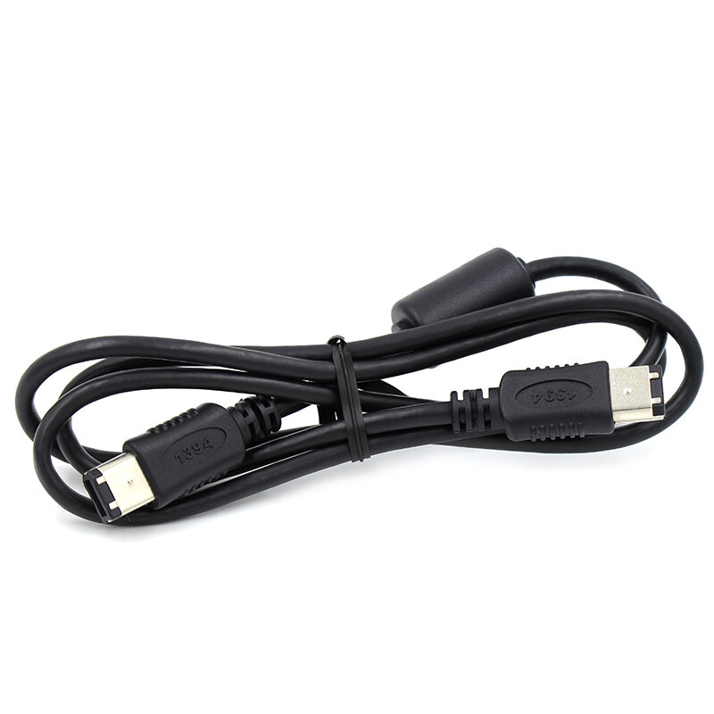 FireWire 400 6 kontaktu līnija IEEE-1394B 6 kontaktu līdz 6 kontaktu savienojuma kabelis 1 m