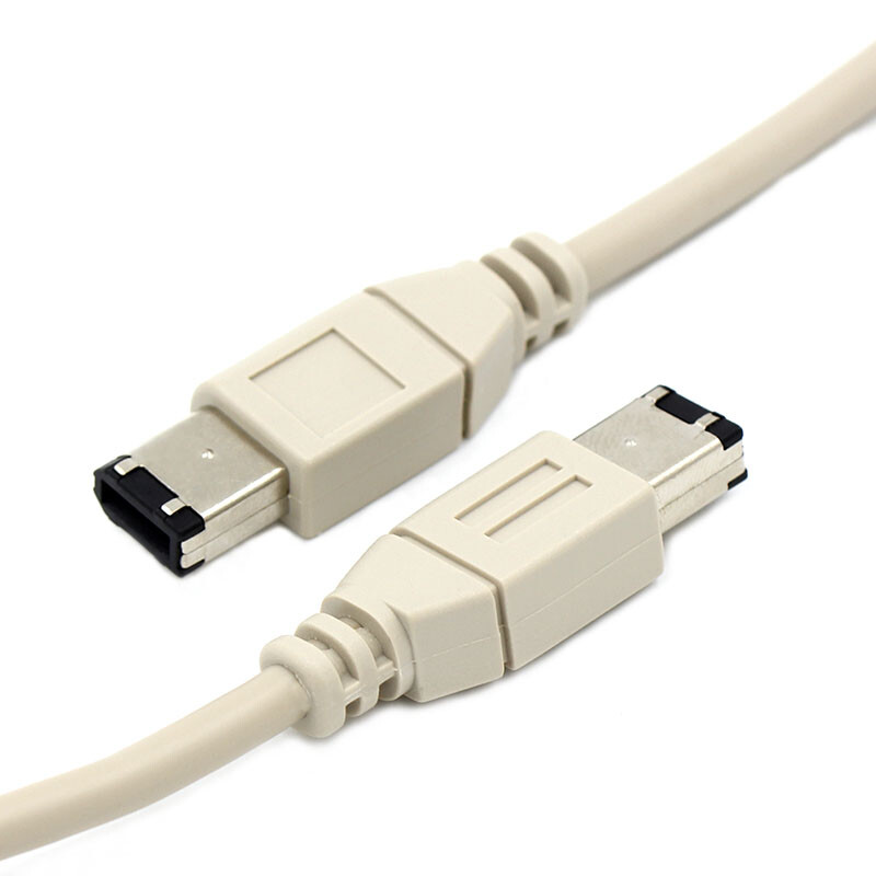 FireWire 400 6 kontaktu līnija IEEE-1394B 6 kontaktu līdz 6 kontaktu savienojuma kabelis 1 m