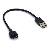 JAUNS USB savienotājs USB pagarinātāja kabelis no USB2.0 līdz 9 kontaktu savienotājam 9 kontaktu vīrs uz ārējo USB A vīrišķais datora galvenās plates iekšējais datu kabelis