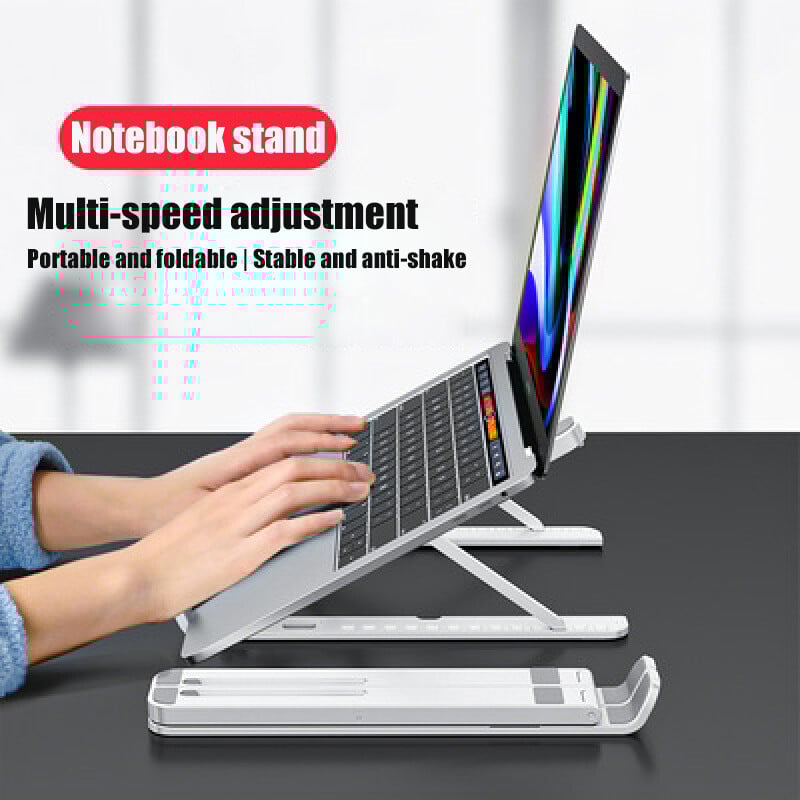 Sulankstomas nešiojamojo kompiuterio planšetinio kompiuterio stovas su aušinimo ventiliatoriaus šilumos išsklaidymu, skirtas staliniam kompiuteriui MacBook Air Pro stovas Nešiojamojo kompiuterio laikiklis HP aušintuvas