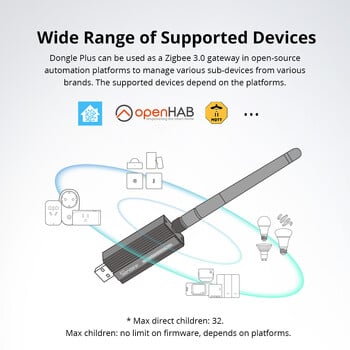 SONOFF Zigbee Dongle-E 3.0 USB Dongle Universal ZigBee Gateway чрез ZHA или Zigbee2MQTT Поддръжка SONOFF ZBMINI S26ZBR2 SNZB