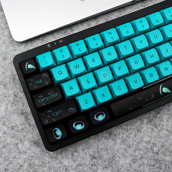 XDA V2 Ocean Jellyfish Dye Sub Keycap Σετ χοντρό PBT για πληκτρολόγιο gh60 poker 87 104 ansi xd64 RK61 xd68 xd84 xd96 μπλε μαύρο κλειδί