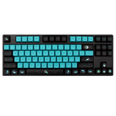 XDA V2 Ocean Jellyfish Dye Sub Keycap Set debeli PBT za tipkovnicu gh60 poker 87 104 ansi xd64 RK61 xd68 xd84 xd96 Plava crna tipka