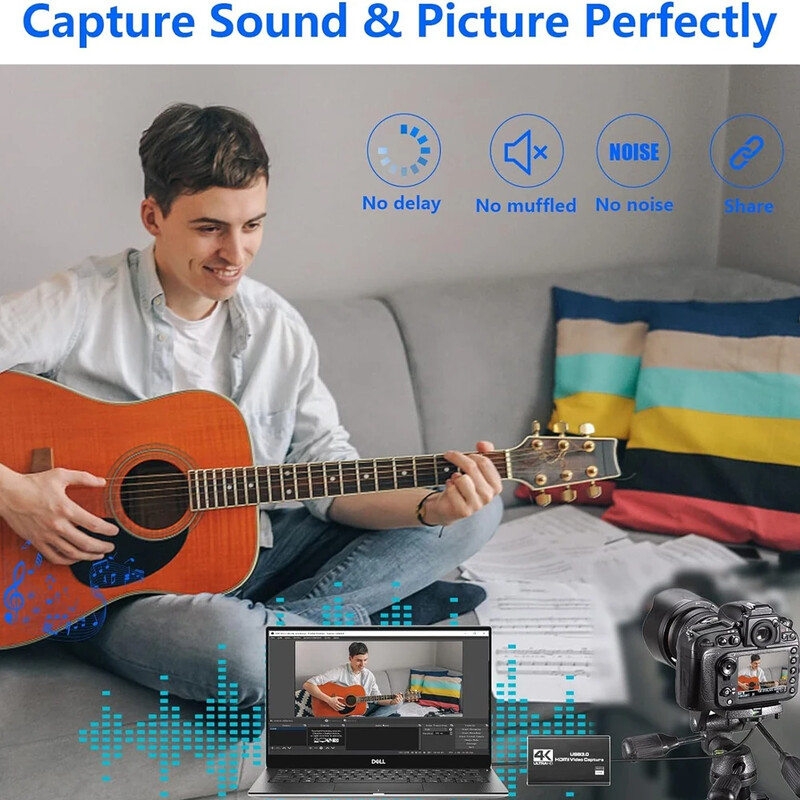 Su 4K HDMI suderinama vaizdo įrašymo kortelės kilpa, skirta žaidimams įrašyti tiesioginę transliaciją 1080P Grabber MS2131, skirta PS4/5 Nintendo Switch