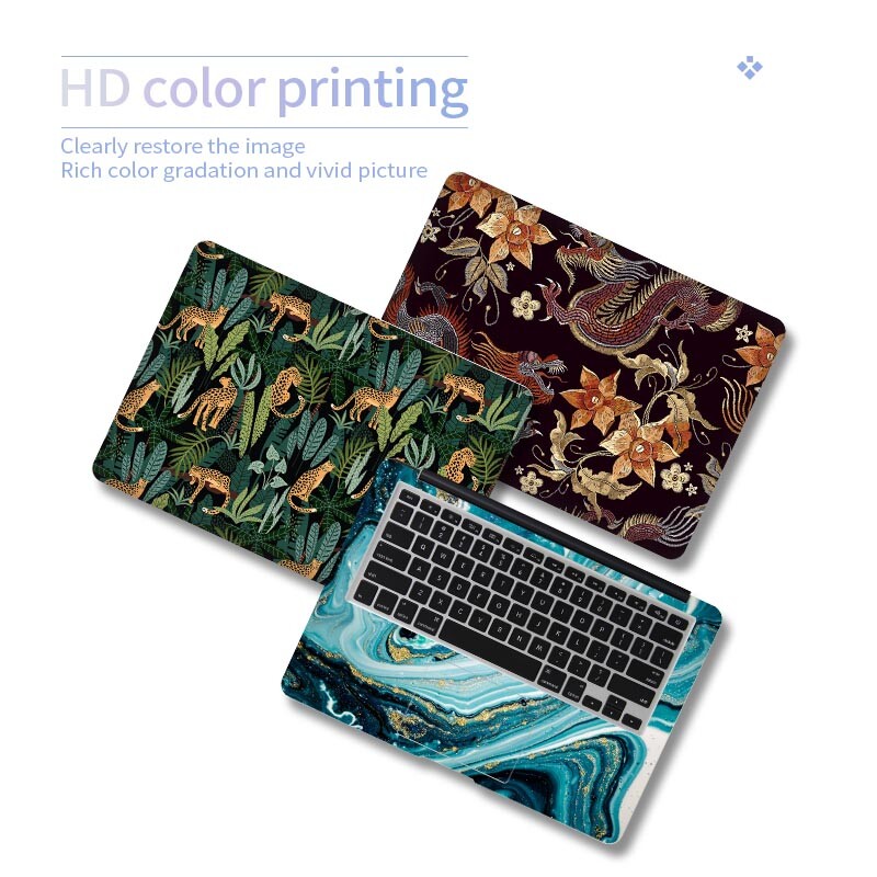 Αυτοκόλλητο για φορητό υπολογιστή διπλής όψης με αυτοκόλλητο δέρμα φορητού υπολογιστή 11/12/13/14/15/16 ιντσών για MacBook Pro 16 Pro 15 Touch Bar 13/Acer/Lenovo