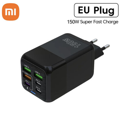 Xiaomi 150W Super Quick Charger Cable 10A Ultra High Speed Fast Charging 6 Ports PD Type C QC 3.0 Pre iPhone Samsung Charger