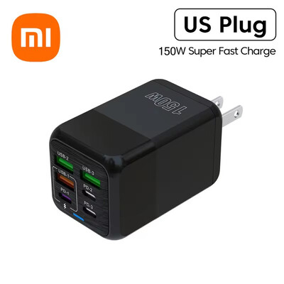 Xiaomi 150W Super Quick Charger Cable 10A Ultra High Speed Fast Charging 6 Ports PD Type C QC 3.0 Pre iPhone Samsung Charger