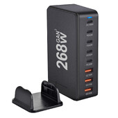 Încărcător GaN de birou de 268 W Încărcător USB tip C PD cu 8 porturi Încărcare rapidă 3.0 Încărcător rapid USB tip C Încărcător USB mobil