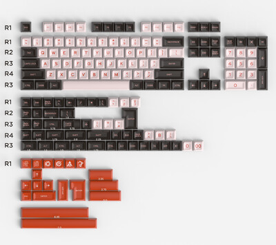 G-MKY AFSA Flamingo Keycap ABS DOUBLE SHOT Keycap FOR Cherry MX Switch Για ενσύρματο USB μηχανικό πληκτρολόγιο παιχνιδιών