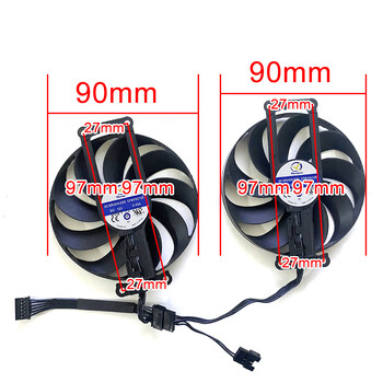 2 τεμ. 6pin CF9010U12S RTX 3060 GPU ανεμιστήρας 90mm για ανεμιστήρες ψύξης κάρτας γραφικών ASUS DUAL-RTX3060-12G RTX3070 RTX3060Ti