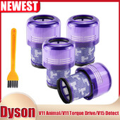 Zamjenski dijelovi HEPA filtra za Dyson V11 Torque Drive V11 Animal V15 Detect SV14 bežični usisivač Usporedi s dijelom 970013-02