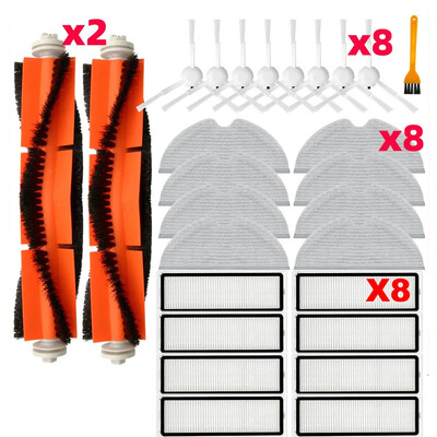 Kompatibilné s Xiaomi Mijia 1C 2C 1T, Dreame F9, STYTJ01ZHM Náhradné diely Príslušenstvo Hlavná bočná kefa HEPA filter mop handrička