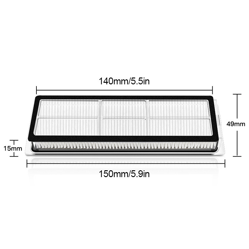 Kompatibilné s Xiaomi Mijia 1C 2C 1T, Dreame F9, STYTJ01ZHM Náhradné diely Príslušenstvo Hlavná bočná kefa HEPA filter mop handrička