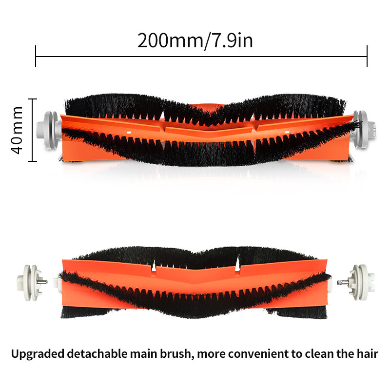 Kompatibilné s Xiaomi Mijia 1C 2C 1T, Dreame F9, STYTJ01ZHM Náhradné diely Príslušenstvo Hlavná bočná kefa HEPA filter mop handrička
