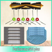 Fő oldalkefe HEPA felmosó törlőkendők Ecovacs Deebot N10 PLUS Robotporszívó tartozékokhoz