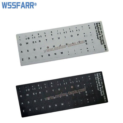 Autocolante portugheză cu etichetă pentru tastatură, Eco-mediu Autocolante din plastic portugheză pentru tastatură pentru laptop/computer