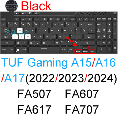 Tastatūras vāciņš ASUS TUF Gaming A15 A16 A17 Dash F15 F16 F17 FA507 FA607 FX507 FX607 FA707 Silikona aizsargplēves apvalks 15 16