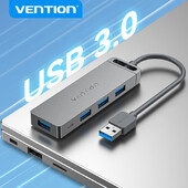 Vention USB C šakotuvas didelės spartos 4 prievadų kelių tipų C į USB 3.0 šakotuvo skirstytuvo adapteris, skirtas MacBook Pro iPad Pro Xiaomi Lenovo USB Hub