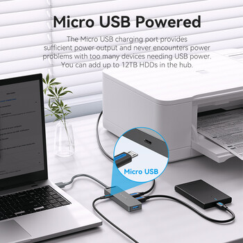 Vention USB C Hub High Speed 4 Ports Multi Type C to USB 3.0 Hub Splitter Adapter for MacBook Pro iPad Pro Xiaomi Lenovo USB Hub