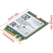Notwork Card 3160 3160NGW Wireless-AC 433Mb Dual Band WIFI Card pentru laptop-uri Dell