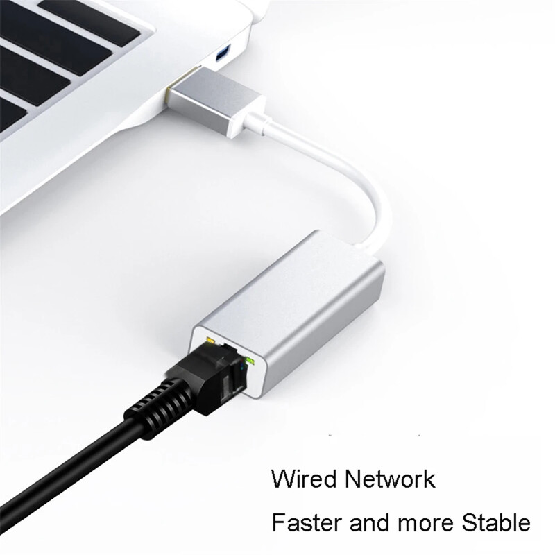 1000 Mbps USB Gigabito laidinio tinklo plokštė USB 3.0–RJ45 Ethernet Lan Adapteris nešiojamajam kompiuteriui MacBook Xiaomi Mi Box Nintendo Switch